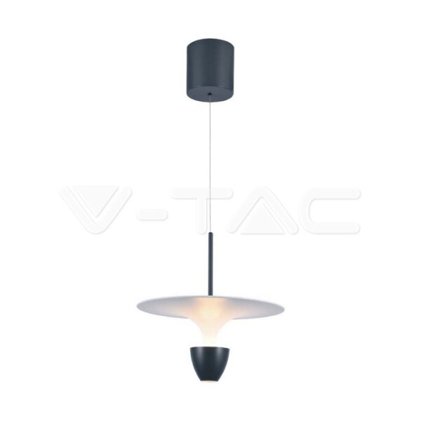 9W LED HANGING LAMP 3000K WHITE+GREY BODY