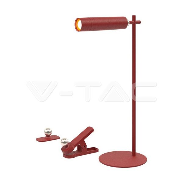 3W LED MAGNETIC TABLE LAMP 4000K RED KBODY