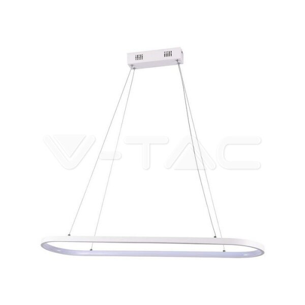 24W LED HANGING LAMP (80*20*100CM)  4000K WHITE BODY