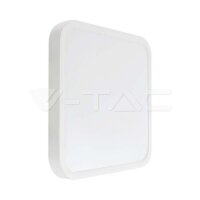 18W LED DOME LIGHT 3000K SQUARE,WHITE FRAME IP44