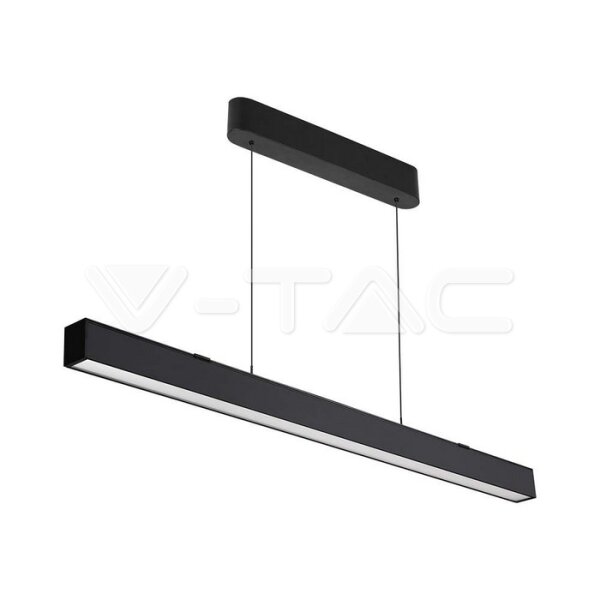 40W LED LINEAR HANGING SUSPENSION LIGHT-UP & DOWN SYSTEM  3IN1 BLACK BODY