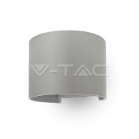 6W WALL LAMP WITH BRIDGLUX CHIP GREY BODY ROUND...