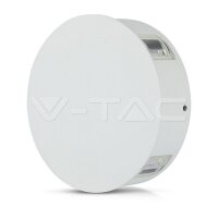 4W LED WALL LIGHT 3000K IP65 WHITE BODY  ROUND