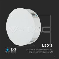 4W LED WALL LIGHT 3000K IP65 WHITE BODY  ROUND