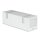 GU10-WALL FITTING-SQ-SS BODY WITH BORDER-WHITE BODY-IP44-2WAY