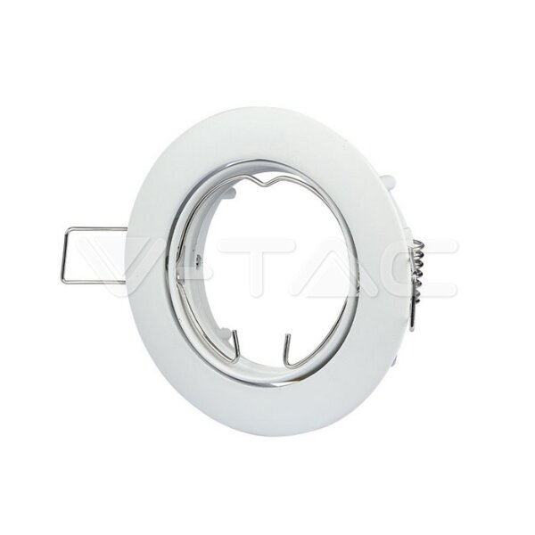 GU10 FITTING ROUND MOVABLE WHITE SOCKET FOR GU10 NOT INCLUDED