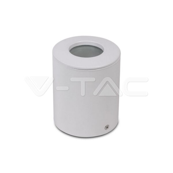 GU10 FITTING ROUND-WHITE IP54  SOCKET FOR GU10 NOT INCLUDED